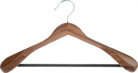 Вешалка для верхней одежды Attribute Hanger "Bamboo", цвет: дерево, длина 44 см