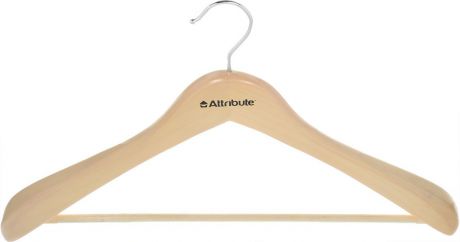 Вешалка для верхней одежды Attribute Hanger "Classic", цвет: бежевый, длина 44 см