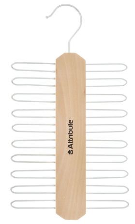Вешалка для галстуков Attribute Hanger "Classic", цвет: бежевый, 17 х 29,5 см