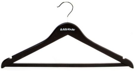 Набор вешалок универсальных Attribute Hanger "Siluet Black", 45 см, 4 шт