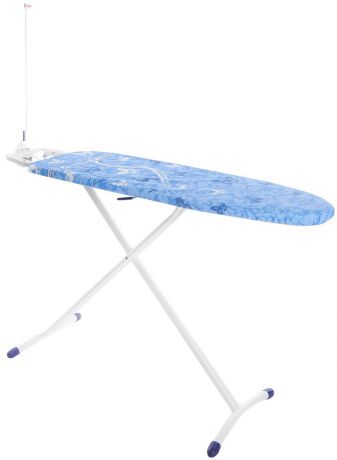 Доска гладильная Leifheit "Airboard Premium M Plus", с электроподключением, цвет: синий, белый, голубой, 120 х 38 см