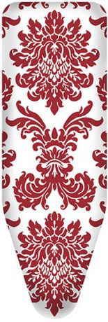 Чехол для гладильной доски Colombo New Scal "Persia Red", цвет: красно-белый, 124 х 46 см