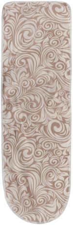 Чехол для гладильной доски "Eva", 120 см х 38 см цвет:бежевый, коричневый, узоры