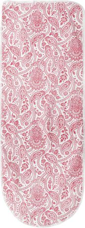 Чехол для гладильной доски "Detalle", цвет:бордовый, белый, 125 см х 47 см