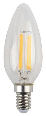 Лампа светодиодная ЭРА "F-LED", цоколь E14, 170-265V, 5W, 4000К. B35-5w-840-E14