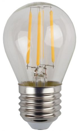 Лампа светодиодная ЭРА "F-LED", цоколь Е27, 170-265V, 5W, 4000К. Р45-5w-840-E27