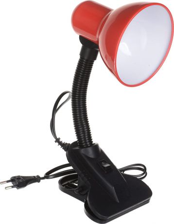 Светильник настольный Uniel TLI-202, цвет: красный, черный, 60 W, 230 V, E27