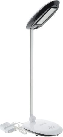 Светильник настольный Uniel TLD-531, светодиодный, с диммером, USB порт, цвет: черный, белый, 4 Вт