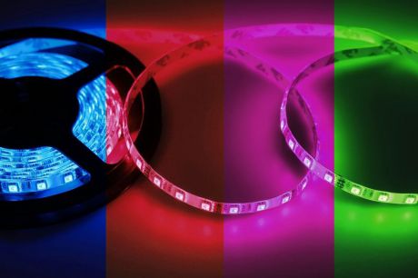 Светодиодная лента Neon-Night "SMD 5050", 10мм, IP23, 60 LED/m, 12V, RGB