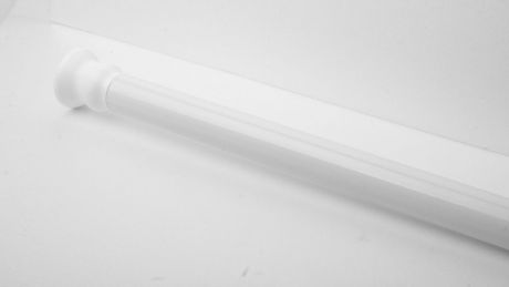 Штанга для ванной комнаты "Ridder", телескопическая, цвет: белый, диаметр 2,5 см, длина 110-245 см