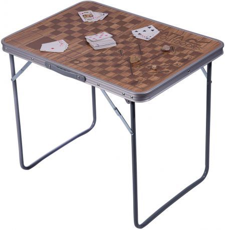 Стол кемпинговый Regatta "Games Table", цвет: коричневый