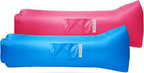 Диван надувной "Биван 2.0", цвет: розовый, голубой, 190 х 90 см, 2 шт