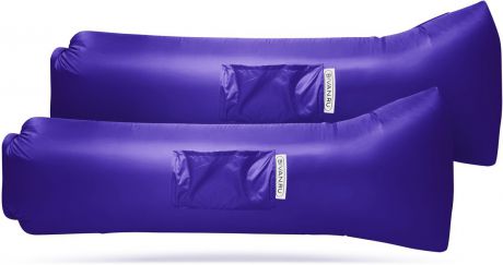 Диван надувной "Биван 2.0", цвет: фиолетовый, 190 х 70 см, 2 шт