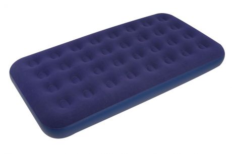 Кровать надувная Jilong "FLOCKED AIR BED TWIN", цвет: синий, 191 см х 99 см х 22 см