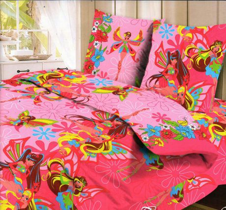 Letto Комплект детского постельного белья Фея цвет розовый