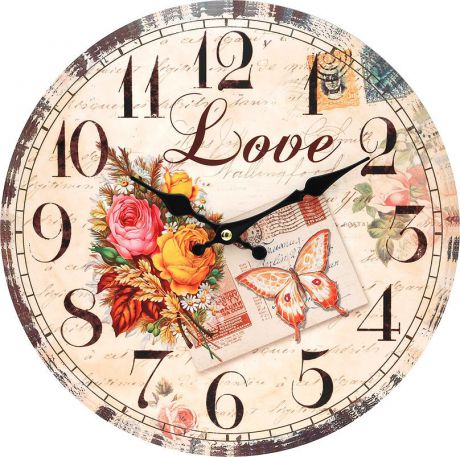 Часы настенные Белоснежка "Любовь", диаметр 34 см