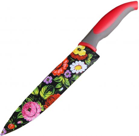 Нож Доляна "Жостово", с антиналипающим покрытием, длина лезвия 20 см. 2802982