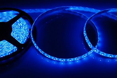Светодиодная лента Neon-Night "SMD 3528", силикон, 8 мм, IP65, 60 LED/m, 12V, цвет: синий (упаковка 5 м.)