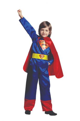 Батик Костюм карнавальный для мальчика Супермен цвет синий красный размер 40