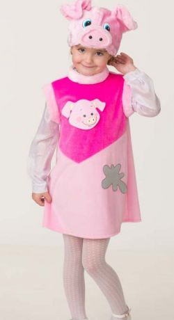 Карнавальный костюм Батик "Свинка Роза", цвет: розовый. Размер: 28