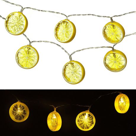 Светильник Planet Garden "Лимон", 90 см,10 ламп, цвет: желтый