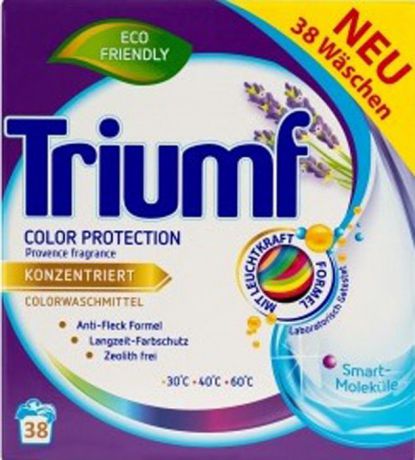 Стиральный порошок Эко Triumf Color Protection, для цветного белья, 38 стирок, 2,8 кг