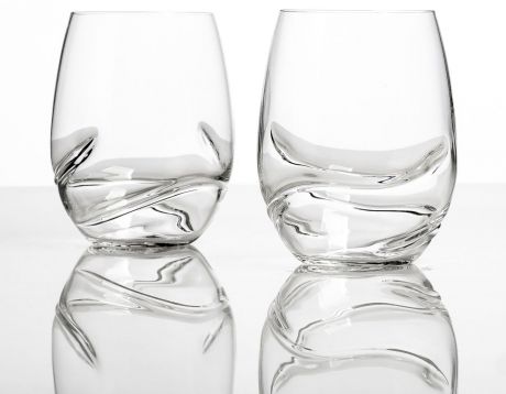 Набор стаканов Bohemia Crystall "Турбуленс", для воды, 500 мл, 2 шт