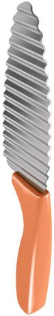 Нож для фигурной нарезки "Metaltex", цвет: оранжевый, длина лезвия 11,5 см