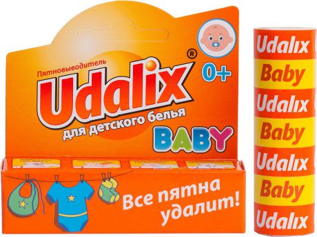Карандаш-пятновыводитель Udalix "Baby", для детского белья, 35 г