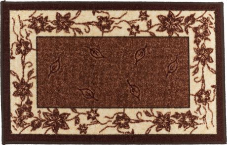 Коврик для ванной MAC Carpet "Розетта", цвет: коричневый, 44 х 70 см