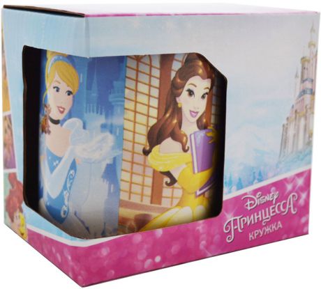 Disney Кружка детская Следуй за мечтой Принцесса! 350 мл в подарочной упаковке