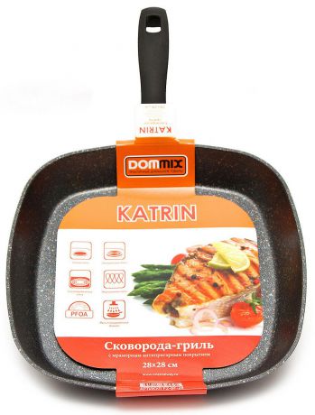 Сковорода-гриль KaTrin, с антипригарным покрытием, 28 х 28 см