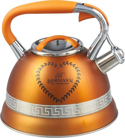 Чайник "Bohmann", цвет: оранжевый, 3 л. 9911BH