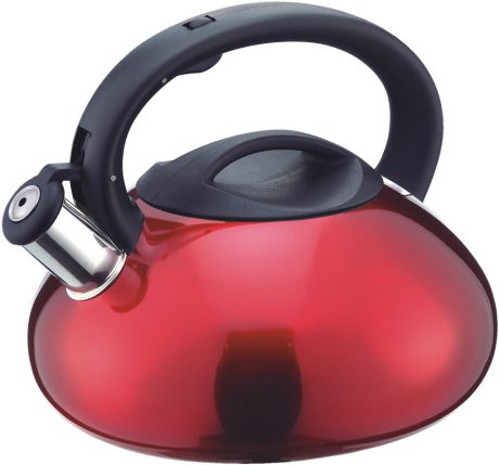 Чайник Mallony MAL-103-R, со свистком, цвет: красный, 3 л