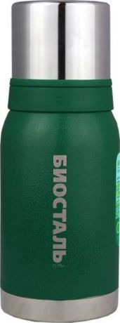 Термос Biostal "Охота", с 2 чашками, цвет: зеленый, 0,75 л