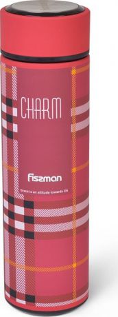 Термос Fissman, цвет: красный, 500 мл. 9777
