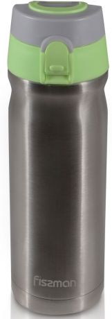 Термокружка "Fissman", цвет: серый металлик, 500 мл