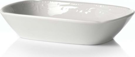 Салатник Kutahya Porselen, прямоугольный, цвет: белый, 15 х 10,5 см