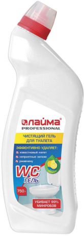Средство для уборки туалета Лайма Professional "Лимон-WC ГЕЛЬ", 750 г