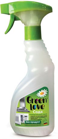Универсальный чистящий спрей Green Love с содой, 17633, 500 мл