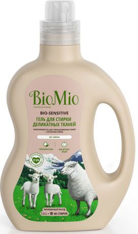 Жидкое средство для стирки BioMio, для деликатных тканей, 1,5 л