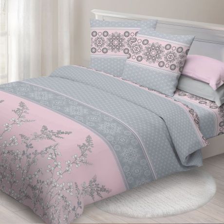 Комплект белья Спал Спалыч "Соло", 2-спальный, наволочки 70x70, цвет: серый