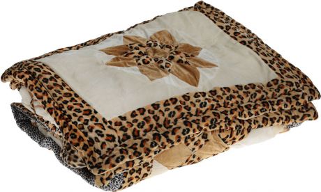 Комплект для спальни Tango "Patchwork Big Star": покрывало 230 х 250 см, наволочки 50х70 см, цвет: кремовый, леопардовый