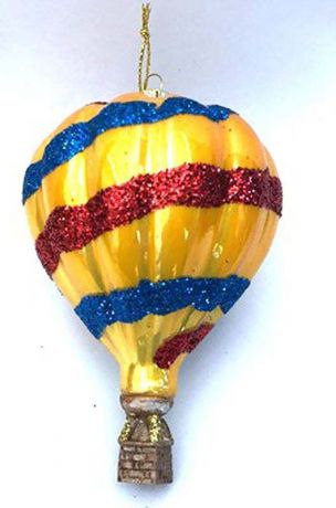 Игрушка ёлочная Русские подарки "Воздушный шар", 11 х 7 см