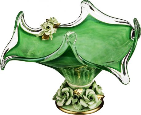 Декоративная чаша Lefard, 647-656, зеленый, 38 х 38 х 22 см