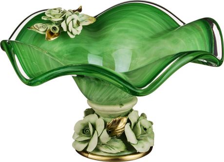 Декоративная чаша Lefard, 647-645, зеленый, 25 х 14 см