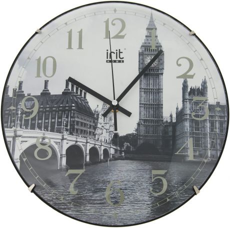 Настенные часы Irit IR-649 "Англия", кварцевые, диаметр 30 см
