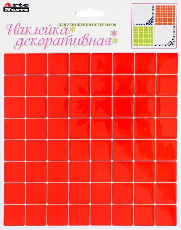Наклейка декоративная "Arte Nuevo", для кухни и ванной комнаты, цвет: оранжевый, 20,6 х 26 см.