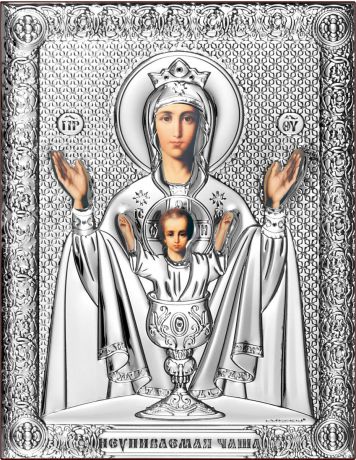 Икона Beltrami "Неупиваемая Чаша Богородица", 6509/P, 14 х 18 см