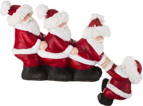Фигурка декоративная Lefard "Дед Мороз", 100-436, белый, красный, 47 х 25 х 21 см